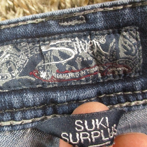 Silver Jeans Women's 30 Dark Wash Suki Surplus Bootcut Denim - Picture 7 of 11